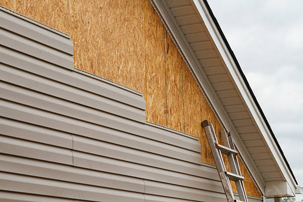 Professional Emergency Siding Repair technician working in Jamestown, NC